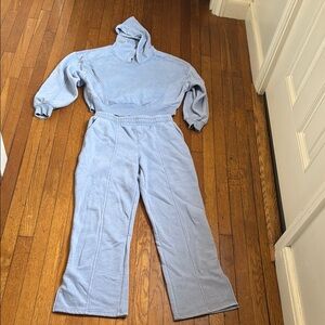 Light blue two piece Track suit for Cozy Comfort